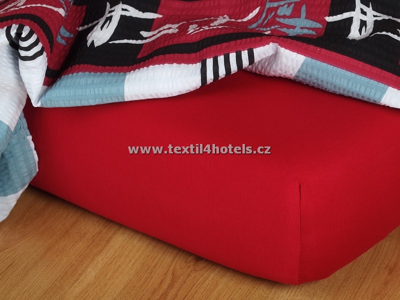 Textil 4 hotels Vínové jersey prostěradlo TH0094 180x200 cm