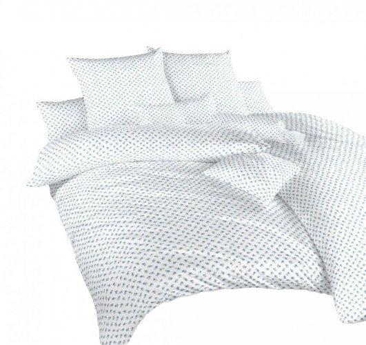 Biele bavlněné obliečky - Velikost: 140x200 + 70x90, Zapínání: Zip