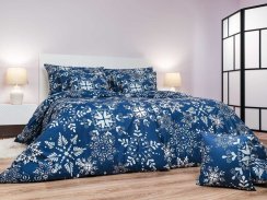 Modré bavlněné obliečky