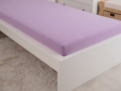 Levné jersey prostěradlo fialové