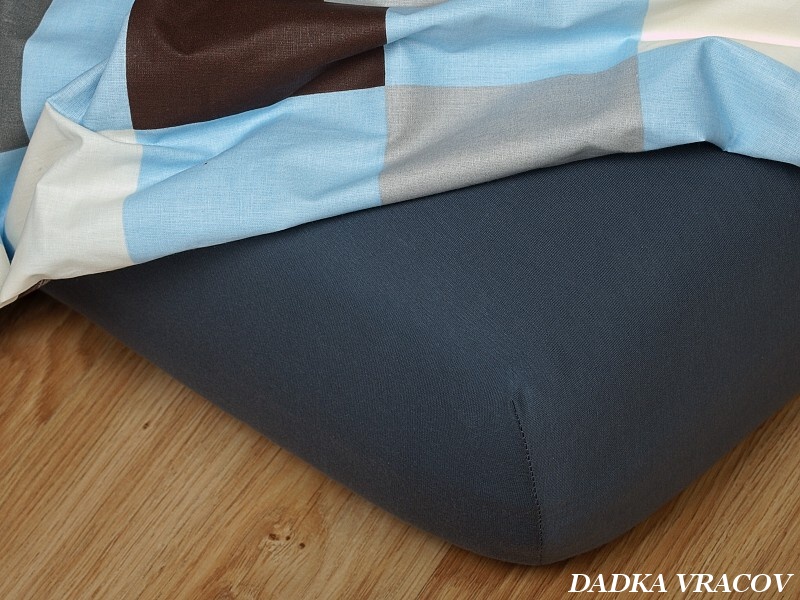 Tmavě šedé jersey prostěradlo - Velikost: 90x200 cm Tmavě šedé jersey prostěradlo - Velikost: 90x200 cm