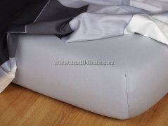 Šedé jersey prostěradlo