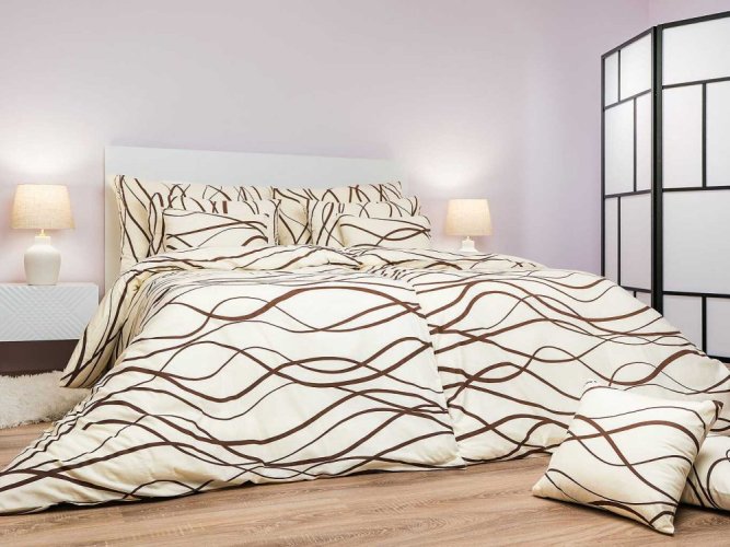 Banánové bavlněné obliečky - Veľkosť: 70x90 cm, Zapínanie: Hotelový uzáver