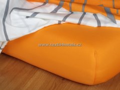 Oranžové jersey prestieradlo