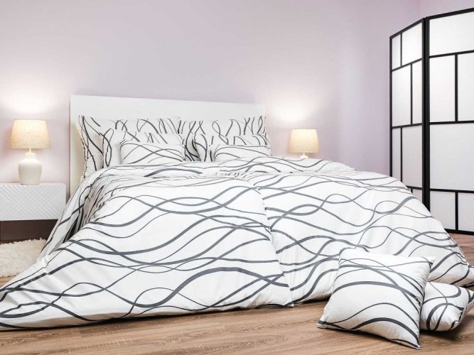 Biele bavlněné obliečky - Veľkosť: 70x90 cm, Zapínanie: Hotelový uzáver