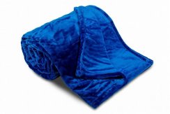 Královsky modrá deka