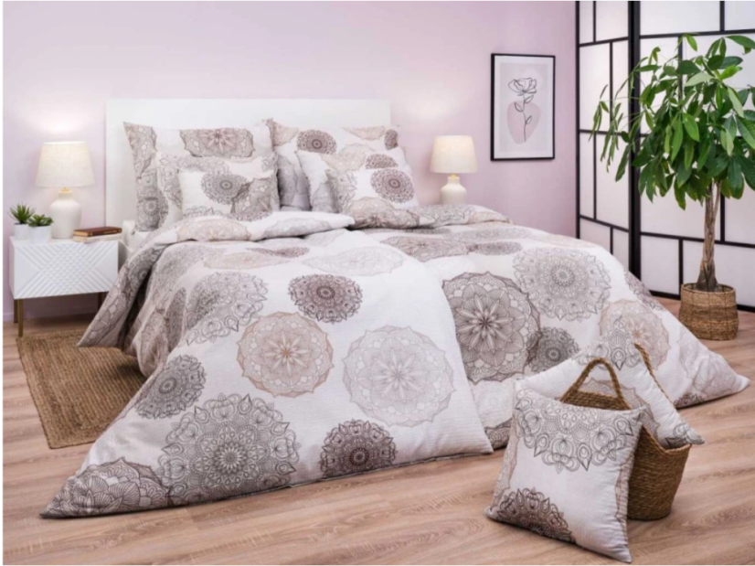 Hnědé krepové povlečení - Velikost: 140x220 + 70x90, Zapínání: Zip Hnědé krepové povlečení - Velikost: 140x220 + 70x90, Zapínání: Zip