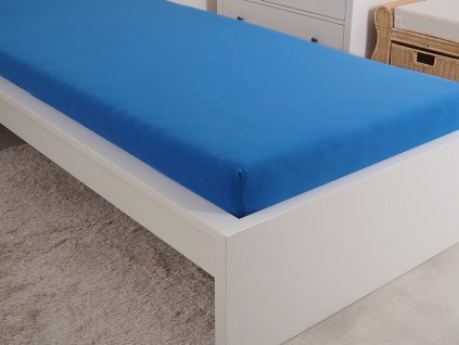 Levné jersey prostěradlo královsky modré Levné jersey prostěradlo královsky modré