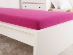 Lacné jersey prestieradlo Fuchsiové