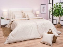 Šampaň damaškové povlečení Bohema