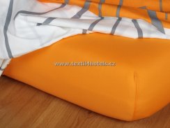 Oranžové jersey prostěradlo