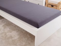 Levné jersey prostěradlo antracit