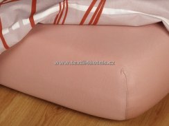 Béžové jersey prostěradlo