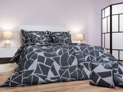 Sivé bavlněné obliečky