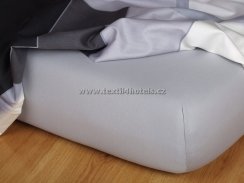 Šedé jersey prostěradlo