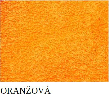 Textil 4 Hotels Levný jednobarevný ručník DV0001 50×100 cm oranžová