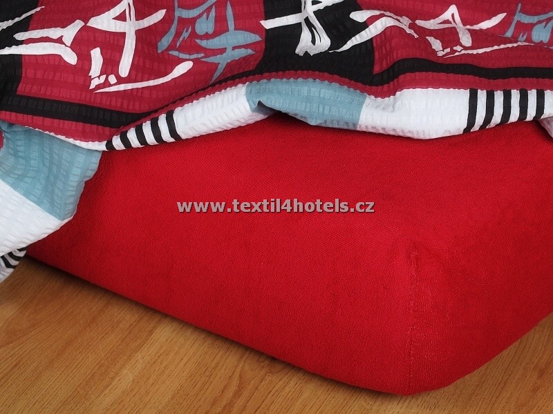 Textil 4 Hotels Vínové froté prostěradlo TH0125 90x200 cm