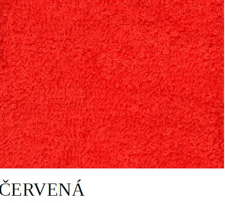 Textil 4 Hotels Levný jednobarevný ručník DV0001 50×100 cm červená