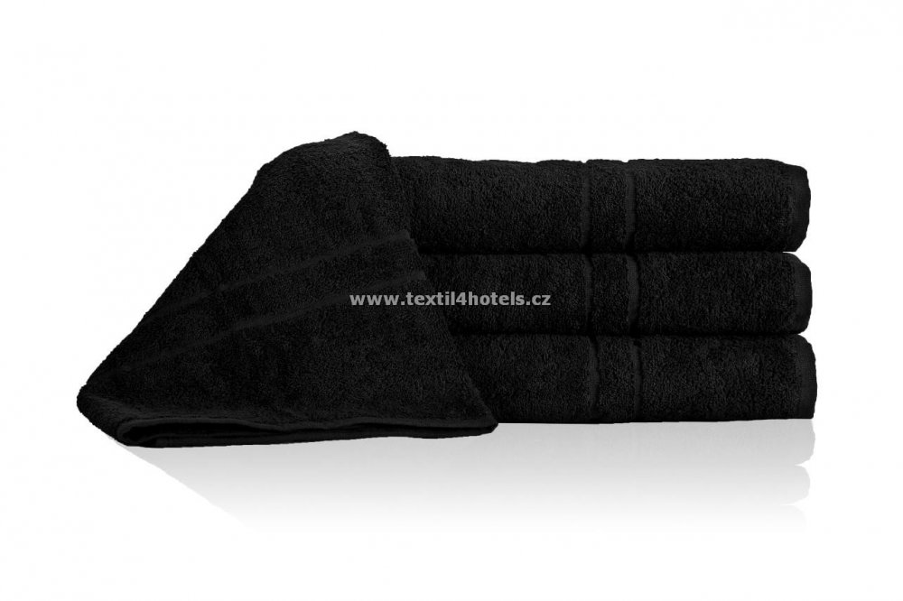 Textil 4 hotels Kvalitní froté ručníček K0082 30×50 cm černá