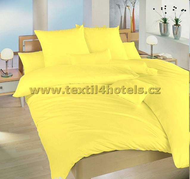 Textil 4 hotels Bavlněné hotelové povlečení TH0021 140x200 + 70x90 žlutá