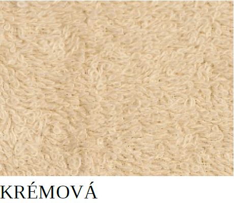 Textil 4 Hotels Levný jednobarevný ručník DV0001 50×100 cm krémová